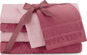 AmeliaHome Ręcznik Rubrum różowy 2*30x50+2*50x90+2*70x130 AmeliaHome 1