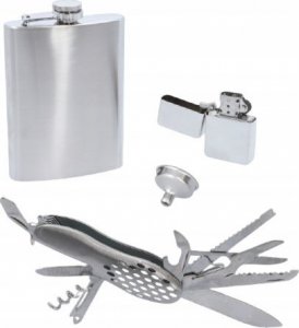 Gentelo Zestaw Piersiówka + Scyzoryk + Zapalniczka 2