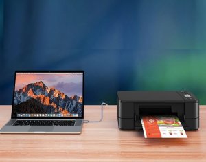 Kabel USB QGeeM Kabel USB C do DRUKARKI USB typ C - USB B 5 metrów 4