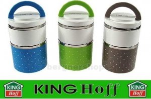 KingHoff PODWÓJNY POJEMNIK OBIADOWY LUNCH BOX KINGHOFF KH-2167 1