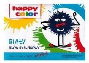 Happy Color Blok rysunkowy A4 20k biały 1