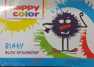 Happy Color Blok rysunkowy A3 20k biały 1