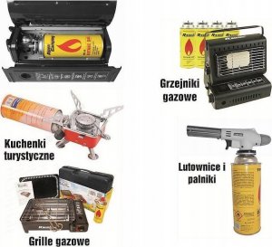 Tiross ZESTAW 4 GAZÓW / NABOJE GAZOWE / PRZECIWYBUCHOWY SYSTEM CRV / KARTUSZ 227g / TYP MSF-1a TIROSS TS-700B-4 2