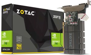 Karta graficzna Zotac GT 710 ZONE Edition 2GB DDR5 (64 bit), DVI-D, HDMI, VGA, BOX (ZT-71307-20L) 1
