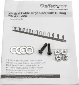 StarTech Pionowy organizer kabli z uchwytami (CMVER20UD) 9