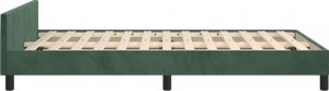 vidaXL vidaXL Rama łóżka z zagłówkiem, ciemnozielona, 120x200 cm, aksamitna 6