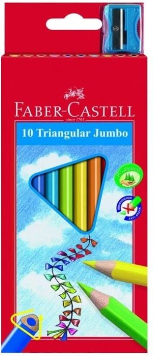 Faber-Castell Kredki TrĂłjkÄ…tne Junior Grip 10 kolorĂłw 1