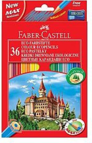 Faber-Castell Kredki 36 kolorów z temperówką Zamek 1