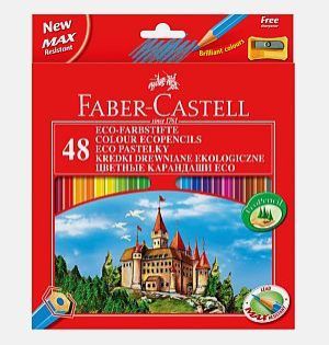 Faber-Castell Kredki 48 kolorĂłw z temperĂłwkÄ… Zamek 1