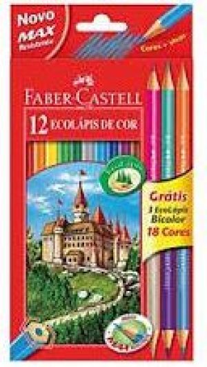 Faber-Castell Kredki 12 kolorĂłw + 3 kredki z temperĂłwkÄ… Zamek 120112+3IT 1