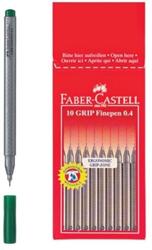 Faber-Castell Cienkopis Grip 0,4 mm zielony 1