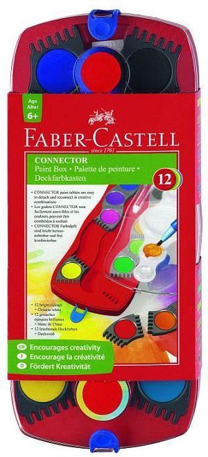Faber-Castell Farby akwarelowe Connector 12 kolorĂłw 1