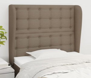 vidaXL vidaXL Zagłówek uszak, taupe, 83x23x118/128 cm, tkanina 1