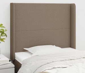 vidaXL vidaXL Zagłówek uszak, taupe, 83x16x118/128 cm, tkanina 1