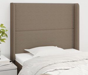 vidaXL vidaXL Zagłówek uszak, taupe, 83x16x118/128 cm, tkanina 1