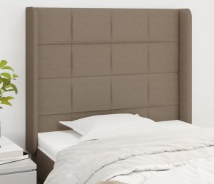 vidaXL vidaXL Zagłówek uszak, taupe, 83x16x118/128 cm, tkanina 1