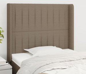 vidaXL vidaXL Zagłówek uszak, taupe, 83x16x118/128 cm, tkanina 1