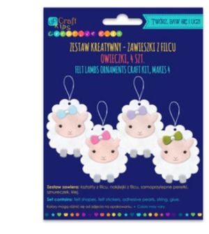 DP Craft Zestaw kreatywny Zawieszki z filcu: Owieczki 1