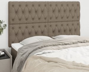 vidaXL vidaXL Zagłówki do łóżka, 4 szt., taupe, 72x7x78/88 cm, tkanina 1