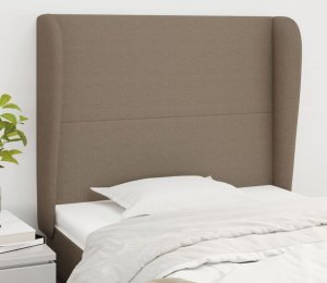 vidaXL vidaXL Zagłówek uszak, taupe, 93x23x118/128 cm, tkanina 1