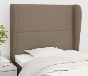 vidaXL vidaXL Zagłówek uszak, taupe, 83x23x118/128 cm, tkanina 1