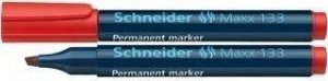 Schneider Marker permanentny ścięty czerwony (10szt) 1