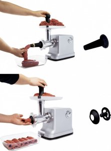 Maszynka do mielenia mięsa Yoer Elektryczna MASZYNKA do mielenia MIĘSA 6w1 + Szatkownica - Grindo MG01S 10