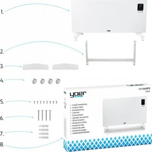 Grzejnik Yoer CH04W hybrydowy 2500 W 14
