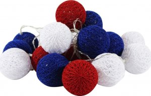 Simpler GIRLANDA ŚWIETLNA KULE ŚWIETLNE Cotton balls Paryż led 6cm 3 x bateria 1