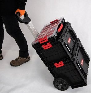 Qbrick Zestaw skrzynek narzędziowych Qbrick System 414318 Wózek transportowy 3w1 2