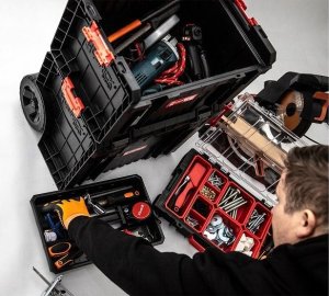 Qbrick Zestaw skrzynek narzędziowych Qbrick System 414318 Wózek transportowy 3w1 5