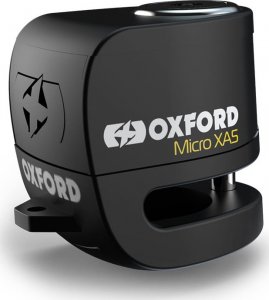 Oxford Blokada tarczy hamulcowej Disc Lock Alarmed Alpha XA5 5.5mm czarna 1