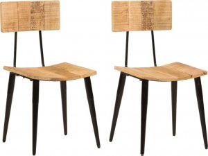 vidaXL vidaXL Krzesła stołowe, 2 szt., 44x40x80 cm, lite drewno mango 1