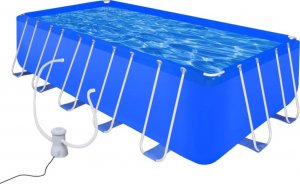 vidaXL vidaXL Basen z pompą filtracyjną, stal, 540 x 270 x 122 cm 1