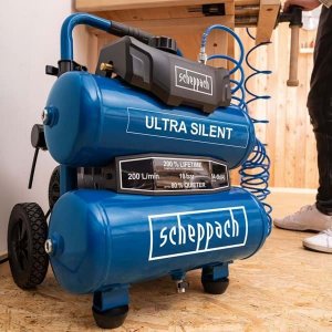 Sprężarka Scheppach HC20si TWIN Silent 10bar 20L (5906145901-500) 5