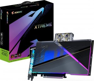 Karta graficzna Gigabyte Aorus GeForce RTX 4080 Xtreme Waterforce WB 16GB GDDR6X (GV-N4080AORUSX WB-16GD) 1