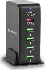 Ładowarka Feegar Ładowarka Sieciowa Tower 86W 6X Usb Typ C 12
