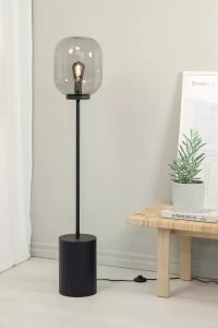 Lampa podłogowa Markslojd Podłogowa lampa stojąca Bronx czarna do salonu industrialna 2