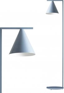 Lampa podłogowa Aldex Nowoczesna lampa podłogowa Form Floor do sypialni niebieska 1