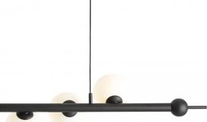 Lampa wisząca Aldex Nowoczesna lampa wisząca Wave do salonu czarna biała balls 2