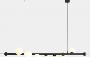 Lampa wisząca Aldex Nowoczesna lampa wisząca Wave do salonu czarna biała balls 3