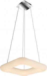 Lampa wisząca Azzardo Kwadratowa lampa wisząca Donut LED 80W do salonu biała 1