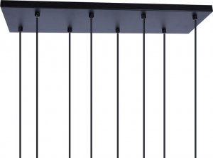 Lampa wisząca Kaja Wisząca lampa nowoczesna Gelato czarne tuby metalowe 3