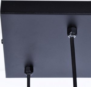 Lampa wisząca Kaja Wisząca lampa nowoczesna Gelato czarne tuby metalowe 4