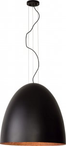 Lampa wisząca Nowodvorski Kuchenna lampa wisząca Egg metalowa kopuła czarna miedziana 1