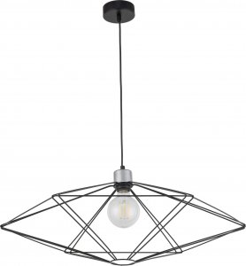 Lampa wisząca Sigma Wisząca lampa metalowa Vario czarna srebrna nad stół 1