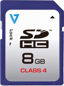 Karta V7 SDHC 8 GB Class 4  (VASDH8GCL4R-2E) 1