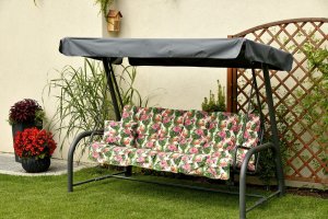 AMPO Poduszki na huśtawkę ogrodową FLORA 150 cm 364 4