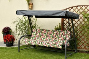 AMPO Poduszki na huśtawkę ogrodową FLORA 150 cm 364 5