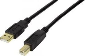 Kabel USB LogiLink USB-A - USB-B 10 m Czarny (UA0264) 1